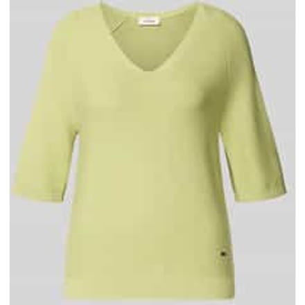 regular fit gebreide pullover van katoenmix