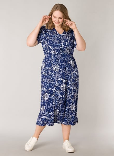 YESTA Hannamie One pieces - Indigo Blue/MultiCol - maat 0(46)