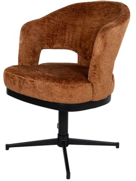 Eetkamerstoel Friso Brandy cognac- draaipoot 360 - Unique Collection - eetkamerstoelen set van 2