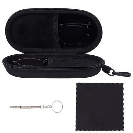 Dailygoods - Dubbele Brillenkoker met Ritssluiting - Handige Organizer voor Zonnebrillen