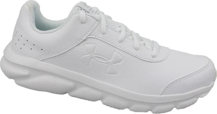 Under Armour GS Assert 8 3022697-100, Vrouwen, Wit, Hardloopschoenen maat: 35.5 EU