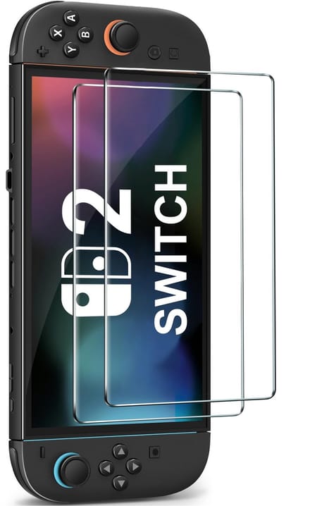 YONO Screen Protector Set – Geschikt voor Nintendo Switch 2 – Gehard Glas 2 Stuks – 9H Hardheid, Krast Niet en Bubbelvrij