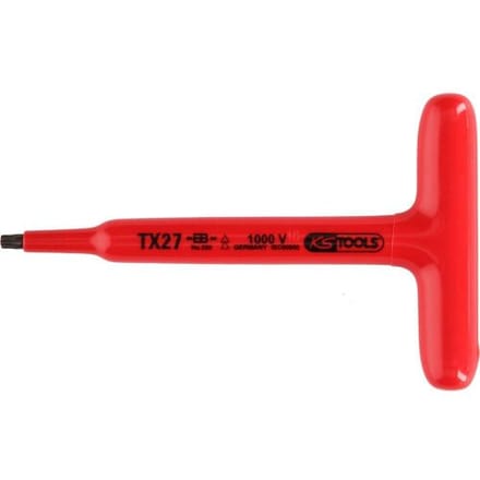 T-handgreep Torx-stiftsleutel met isolatie, T10, 120 mm KS Tools 117.2412
