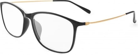 Nordic Vision NPSB Sala computerbril / beeldschermbril +1.00 zwart met goudkleurige temples