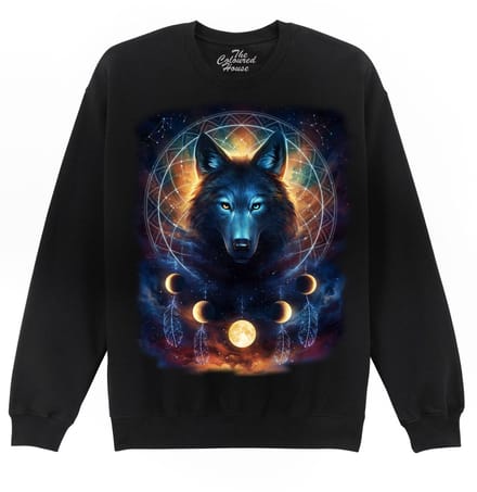 Dreamcatcher Wolf The Coloured House Sweater S