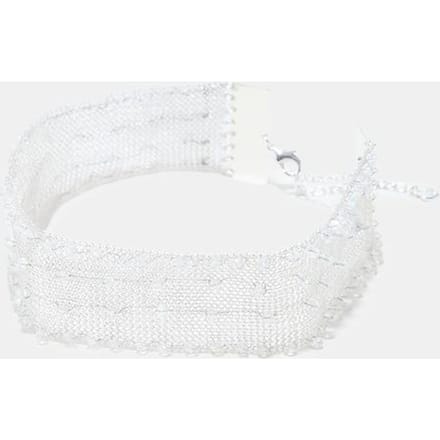 Stradivarius Korte choker van metaalgaas  Grijs OS