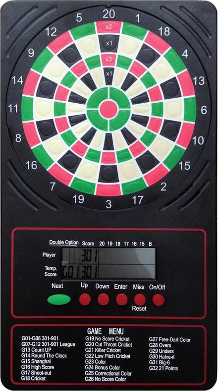 Elektronische Dart Scorebord met Touchscreen voor 8 Spelers en 18 Spelmodi
