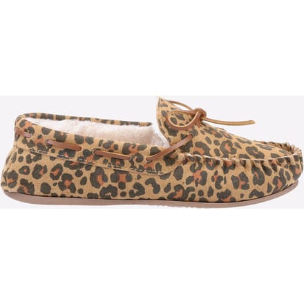 Hush Puppies Allie Suède Luipaard Pantoffels Voor Dames
