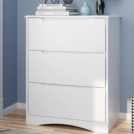 Bealife AP21 Ladekast - Opbergkaste Slaapkamer met 3 Ruime - Wit