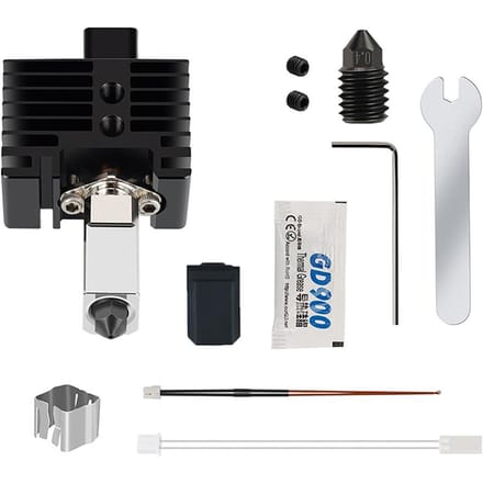Verbeterde Extruder Hotend Kit V2.0 voor Bambu Lab X1C P1P extrusiekop met 0,4 mm gehard staal veelkleurig