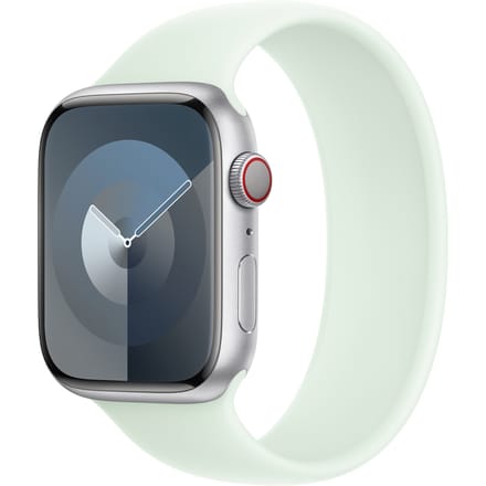 Siliconen solobandje voor de Apple Watch | 38/40/41/42 mm - Maat 2 - Soft Mint