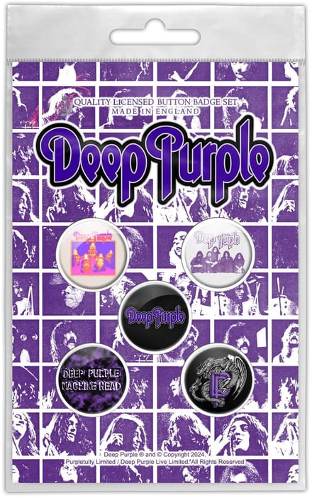Deep Purple - Logo Badge/button - Multicolours