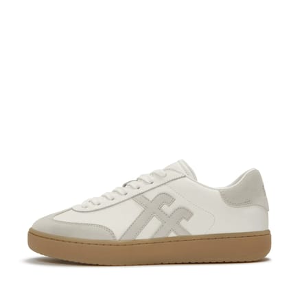 FitFlop FitFlop The Dash T-Toe Leather/Suede Sneakers WIT - Maat 36