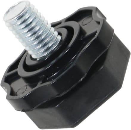 Verstelbare Nivelleervoet - Wasmachinevoet Stelpoot - Apparaat Stabiliseren - 10mm Schroefdraad - 32mm Basis Diameter - Grijs