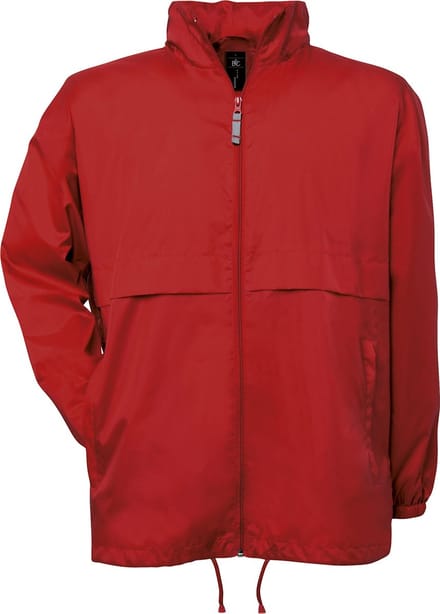 Windjas 'Air Men Windbreaker' B&C Collectie maat S Rood