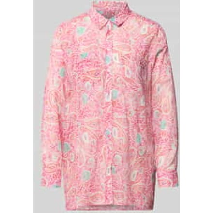 regular fit blouse in all-over look