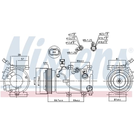 Compressor airconditioning NISSENS 890241