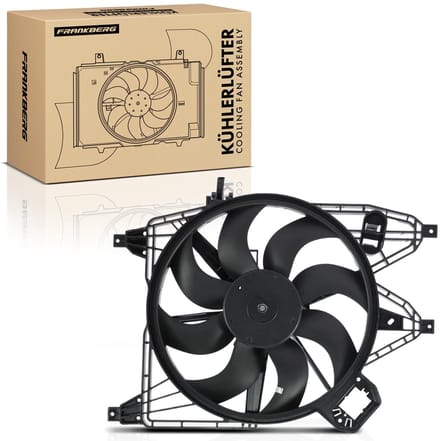Frankberg 1x Motorradiator enkele ventilator