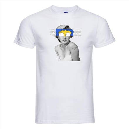 T-shirt Marilyn | Wit | Maat M