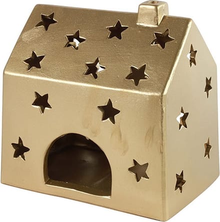 Theelichth huis Jule L goud