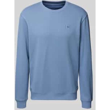 Sweatshirt met labeldetail