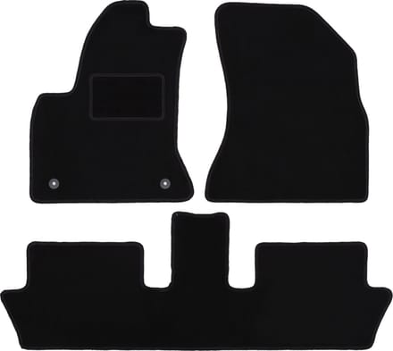 Zwarte veloursmatten voor: Citroen C4 Picasso I minivan (2006-2013)