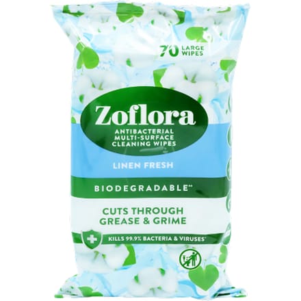 Zoflora AntibacteriÃ«le Multi Surface Linnen Frisse Reinigingsdoekjes - 70 stuks