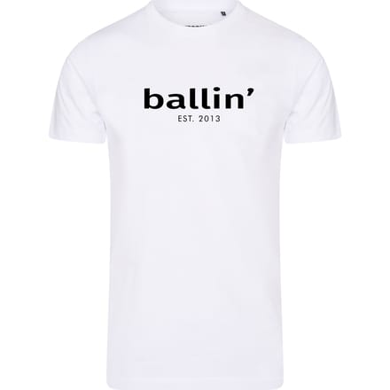 Ballin Est. 2013 - Heren Tee SS Tapered Fit Shirt - Wit - Maat L