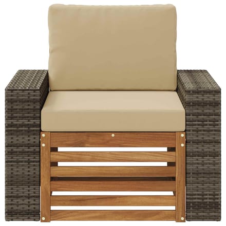 vidaXL - Buiten - Midden - Sofa - Naturel