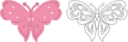 Marianne Design Collectables Snij en Embosstencil - Tinys Vlinders 2