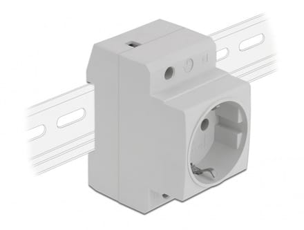 Delock Power Socket with a Side Grounding Contact for DIN Rail 5 pieces