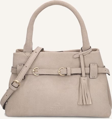 Fred De La Bretoniere Mae Mini Medium Handtas Dames - Leer - Beige