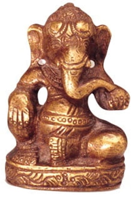 Ganesha zittend 6,5 cm