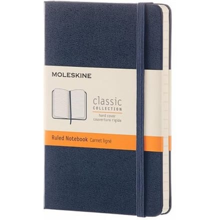 Moleskine Classic Notitieboek - Extra Large - Hardcover - Blanco - Saffier Blauw