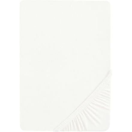 BIBERNA Jersey hoeslaken (Wit, 90-100 x 200 cm)