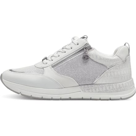 Tamaris Low Top Sneaker Damesschoenen Vegan M2373241 wit/zilver