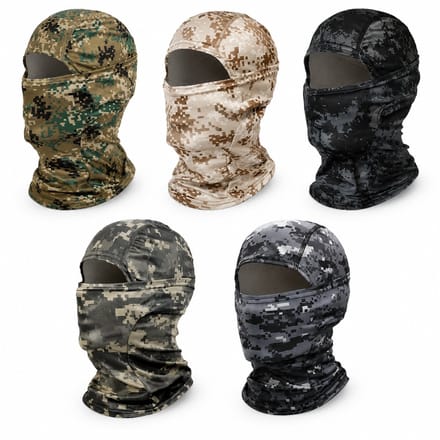 Bivakmuts – Balaclava – 5 Stuks – Camouflage – Unisex – Ademend & Elastisch