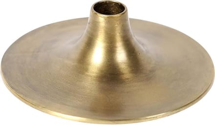 Rasteli - Kaarsenhouder - metaal - goud - D20 x H5 cm