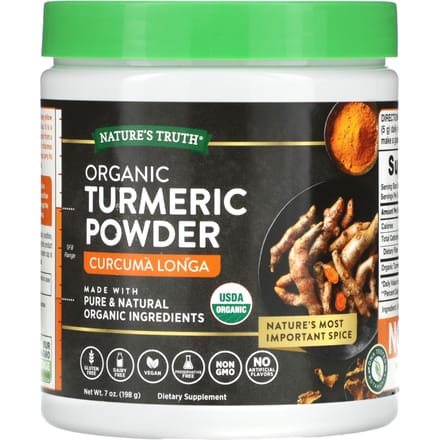 Nature's Truth, Poudre de Curcuma Biologique, 7 oz (198 grammes)