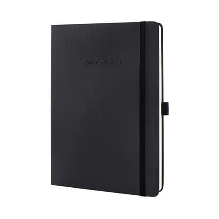 Sigel notitieboek tablet formaat Conceptum Pure zwart hardcover lijn