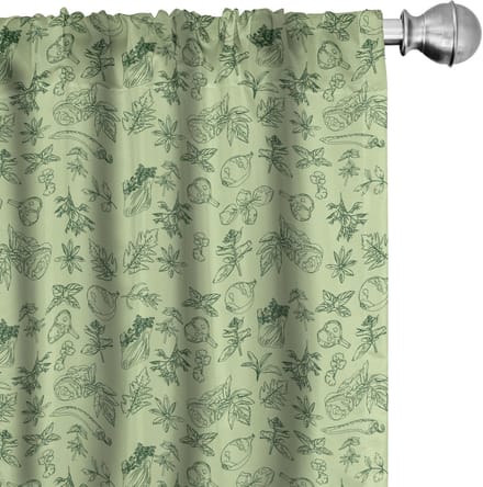 ABAKUHAUS Gordijnen – Mint Pistache, 2x 150x175 cm – Microvezel