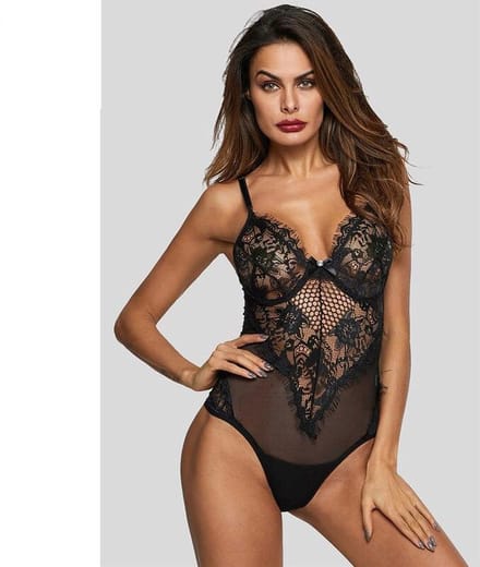 Zwart kanten Body – Ivanka