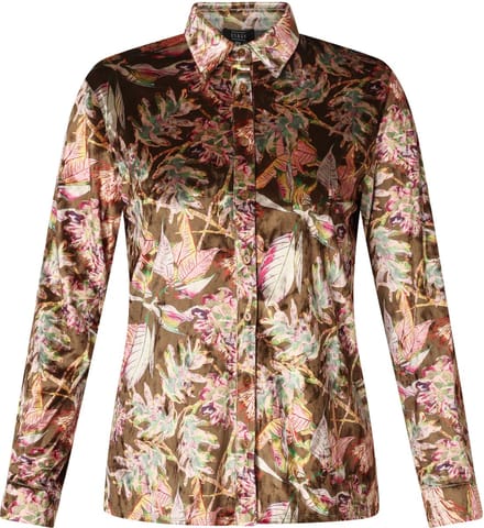 ES&SY Sura Blouses - Olive/Multi colour - maat 42