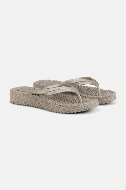 Gelaagde Sleehak Slippers Glitter Dames Ilse Jacobsen Hornbæk
