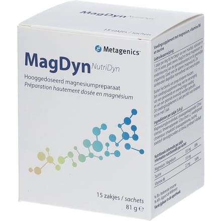 Metagenics MagDyn Magnesium + Vitamine B6 15 Zakjes