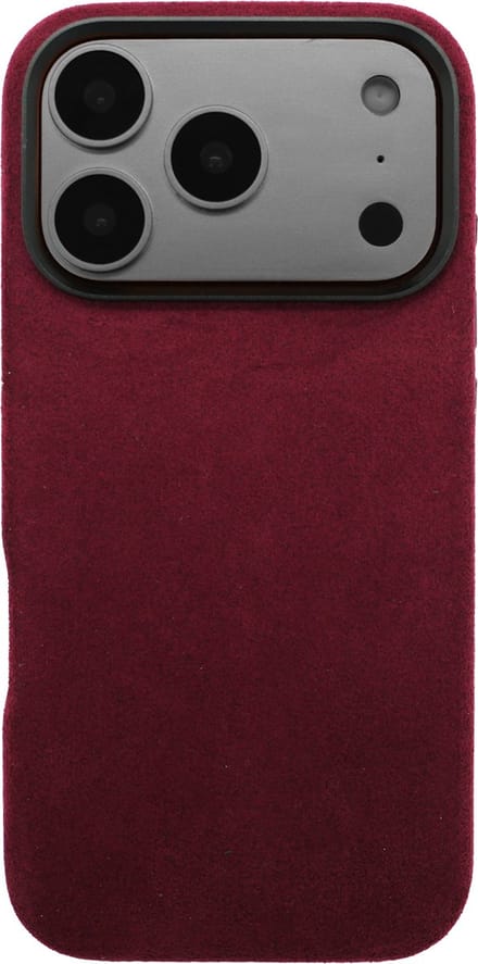 iPhone 17 Pro - Alcantara Case | Ruby Red