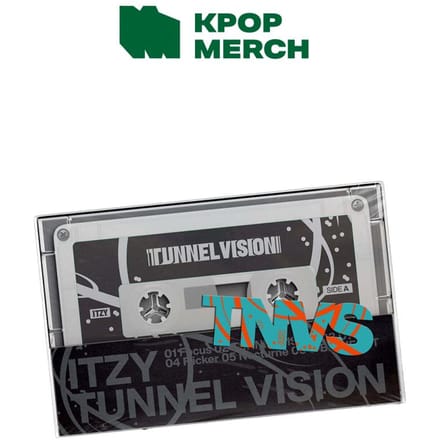 ITZY [TUNNEL VISION] Version Cassette.  + Cadeau gratuit Cassette Tape Ver. (CD X) gray