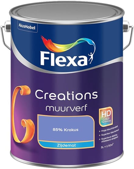Flexa - Creations Muurverf Zijdemat - 85% Krokus - Mengverf - 5 L