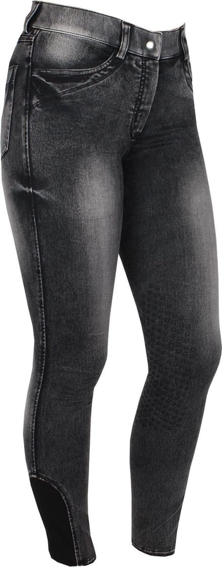 Mondoni Soweto Rijbroek - Maat: 40 - Grijs - Jeans