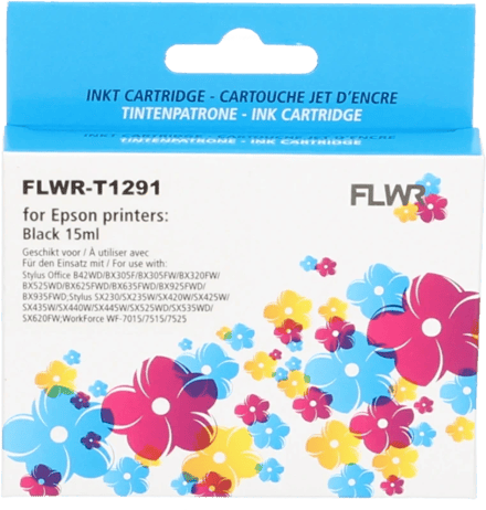 FLWR - Cartridges / Epson T1291 / zwart / Geschikt voor Epson